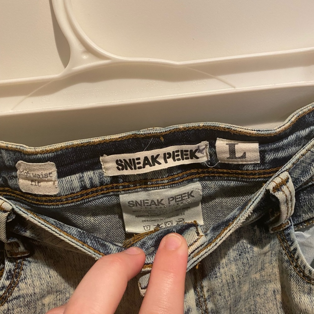 Distressed Jean Shorts - Picture 2 of 5